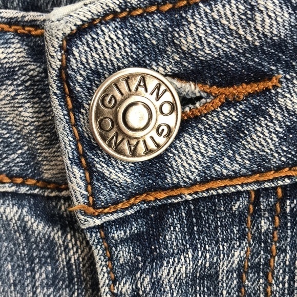 GITANO—VTG—Women’s Mid-Rise Stonewashed Denim Blue Jeans w/Flared Legs—Sz 8 - Picture 11 of 17